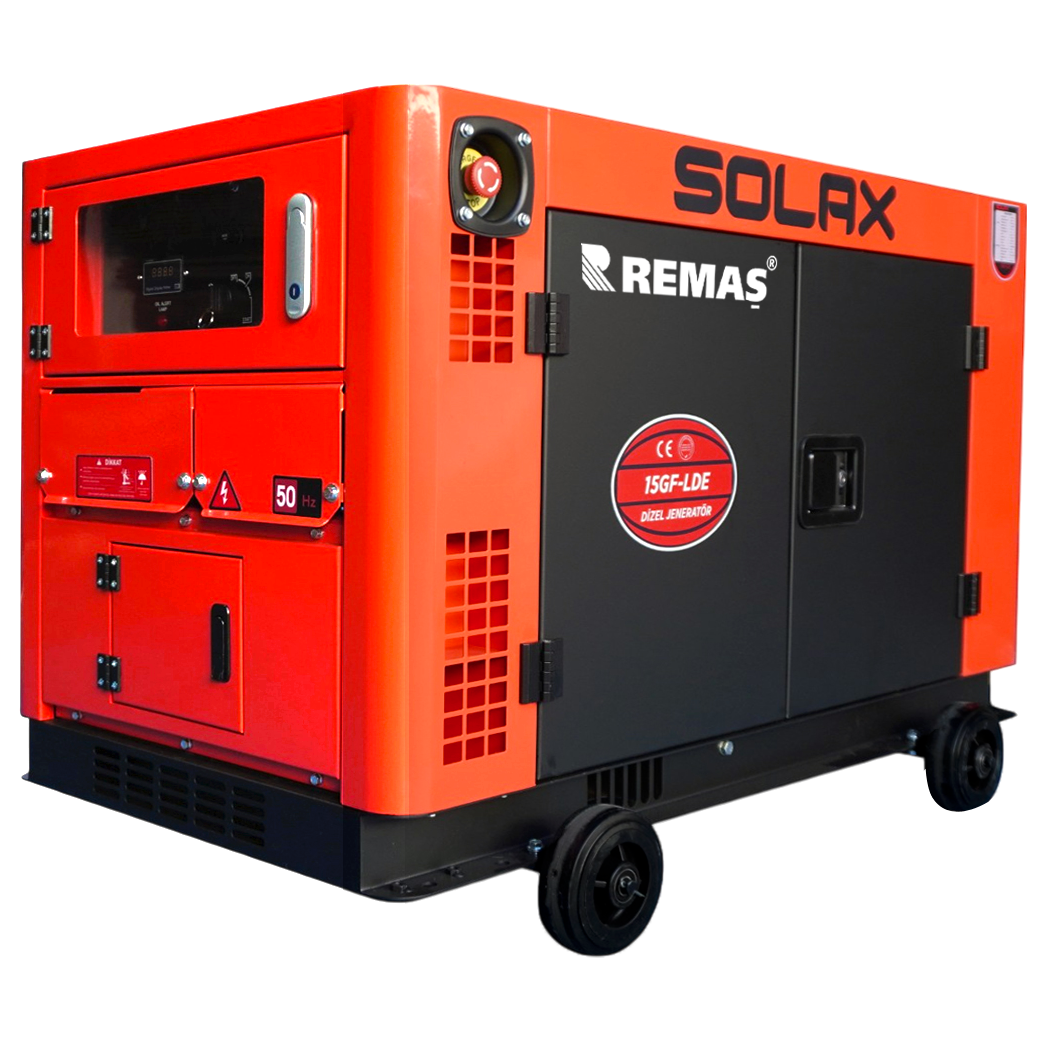Solax 15 GF LDE Monofaze 15 kVA Kabinli Dizel Jeneratör