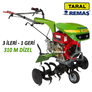 TARAL 310 M PMG 178F-FD 7 HP 3 ileri - 1 geri Şanzımanlı Dizel Çapa Makinası