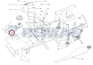 Motor Kasnağı Manyetik OLEOMAC APACHE 92 - OM124J/22 Model Çim Traktörleri