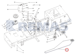 Şanzıman Kayışı OLEOMAC OM124/24KH - OM124/22H Çim Traktörleri > 2016