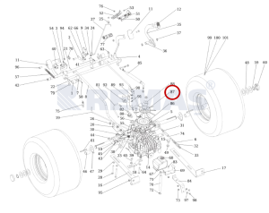 Şanzıman Soğutucu Fanı Pervanesi OLEOMAC OM124/24KH - OM124/22H Çim Traktörleri
