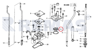 HONDA MARINE IMPELLER SU POMPA ÇARKI BF8 - BF9.9 - BF10