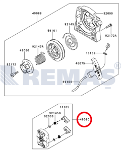 Starter Volan Tırnak Yatağı Kawasaki TJ53 Tırpanlar
