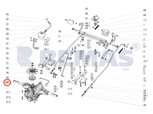 Şanzıman Komple OLEOMAC OM124/24KH - OM124/22H Çim Traktörleri