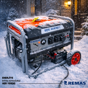 Energy KM 8000 ME Marşlı 8 KVA Monofaze Benzinli Jeneratör