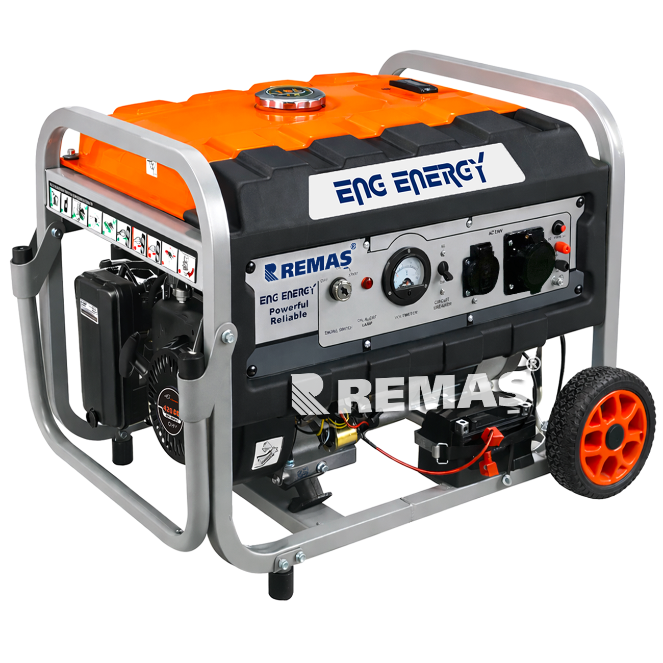 Energy KM 8000 ME Marşlı 8 KVA Monofaze Benzinli Jeneratör