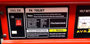 5,5 kVA Palmera PA 700 JET Trifaze İpli Benzinli Jeneratör