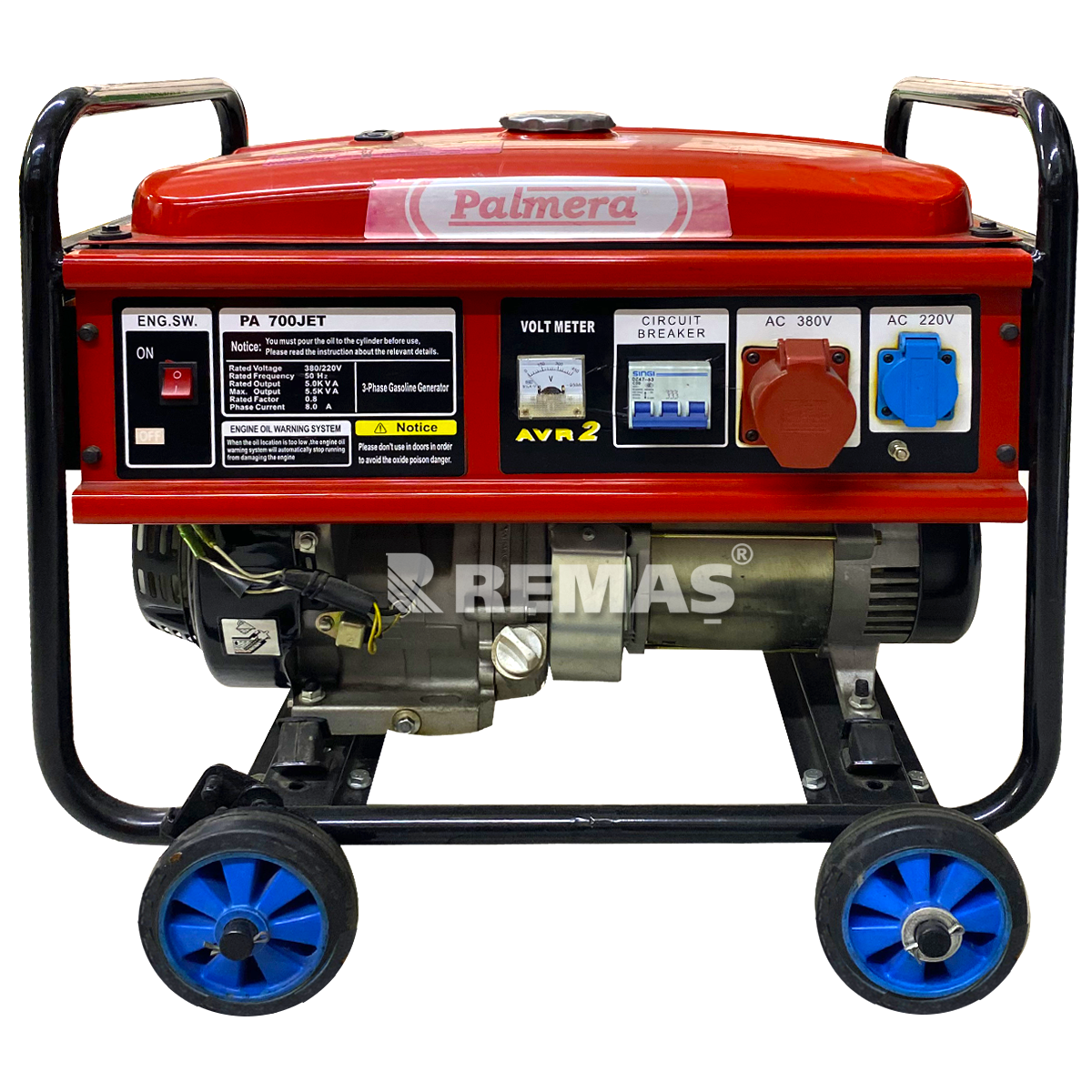 5,5 kVA Palmera PA 700 JET Trifaze İpli Benzinli Jeneratör