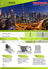 REMPOWER RDG-M 550 KVA OTOMATİK KABİNLİ DİZEL JENERATÖR