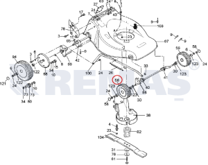 Ön Teker HONDA HLM530 CP - HLM530 CS - HLM570 CS Çim Biçme Makineleri