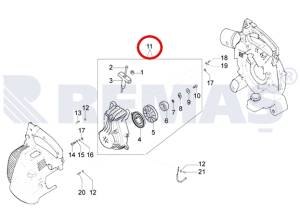 Starter Kapak Komple OLEOMAC BV300 Yaprak Üfleme Makinesi