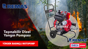 Omega OMG-YBP 11 Marşlı 3''inç Yüksek Basınçlı Dizel Motopomp Yangın Su Pompası