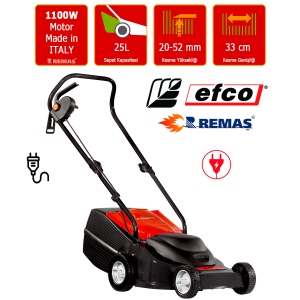 Efco PR 35 S 1100 Watt Elektrikli Çim Biçme Makinesi