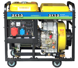 Aksa AAP 8000 DE-3 Trifaze Marşlı 8 kVA Dizel Jeneratör