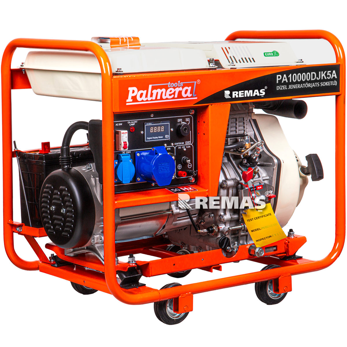 Palmera PA10000DJK5A EUR5 Monofaze 9,3 kVA Dizel Jeneratör