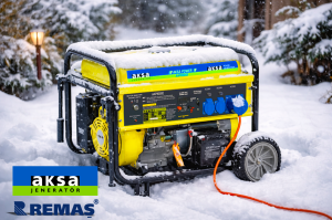 Aksa AAP 8000 E Marşlı 8 KVA Monofaze Benzinli Jeneratör