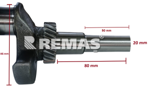 Krank Mili Kamalı 20 mm HONDA GX160 - GX200 ve 5,5HP - 6,5HP - 7HP Çin Malı Benzinli Motorlar