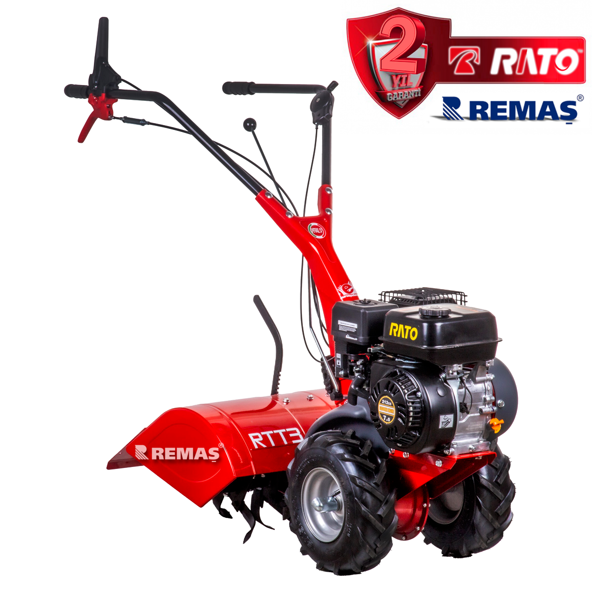 Eurosystems RTT 3 RATO 210 EUR5 Motorlu Arkadan Frezeli Benzinli Çapa Makinesi