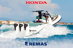 Honda Marine BF300 A XDU V8 Elektronik Hidrolik 300 HP Extra Uzun - R/C - P/T Deniz Motoru
