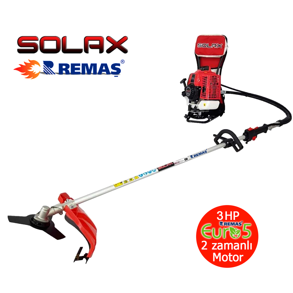 Solax BG TC-64 Sırt Tipi 3 HP Benzinli Motorlu Tırpan