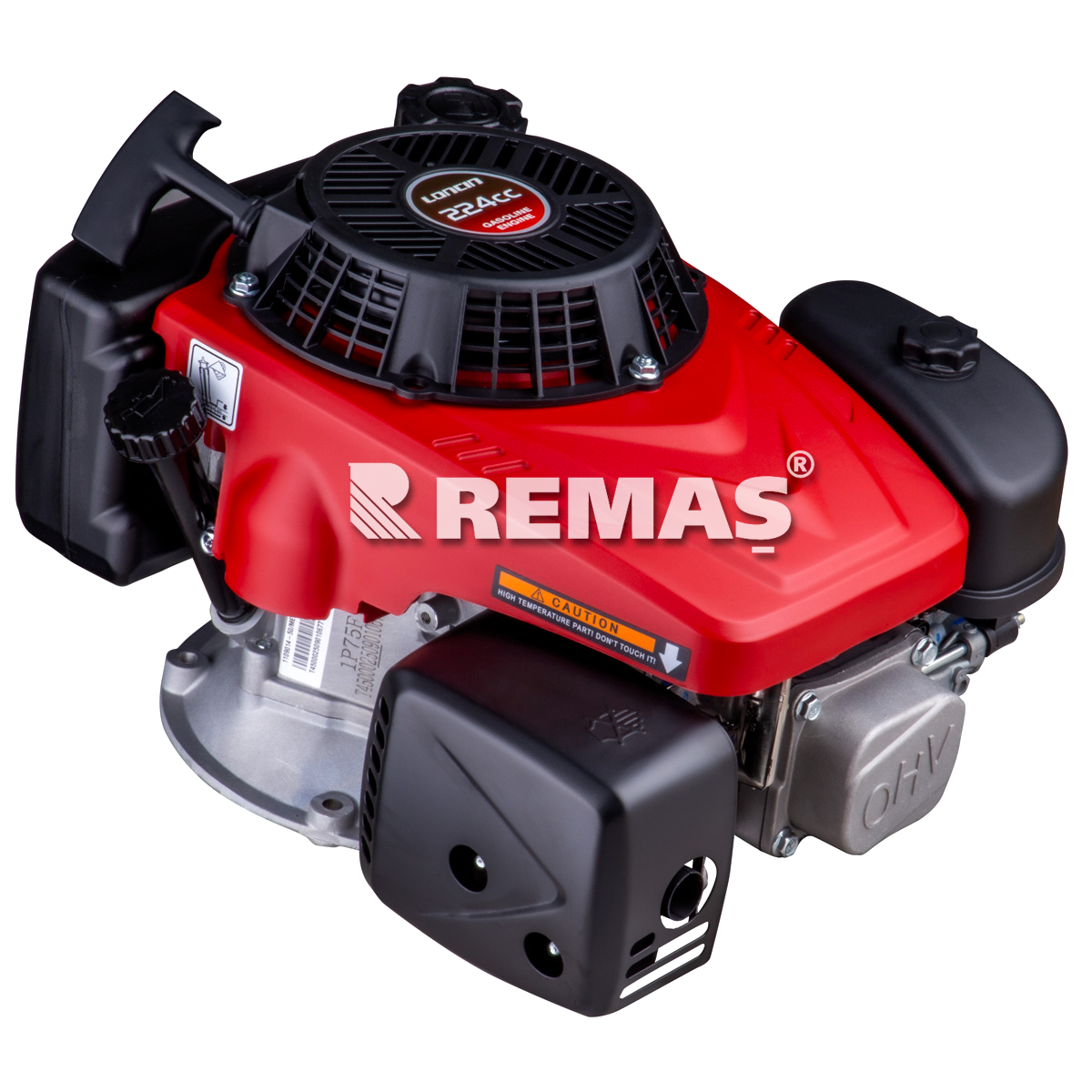 Loncin LC1P75F EUR5 İpli Dikey Milli 224 cc Çim Biçme Tipi Benzinli Motor 22 x 80 mm Gaz Ayarlı