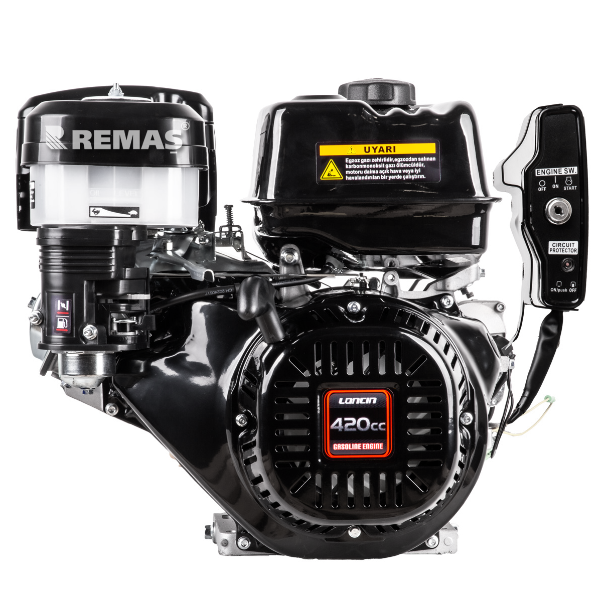 Loncin G420FD-A EUR5 Marşlı 15 HP Yatay Milli Kamalı Benzinli Motor