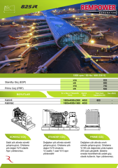 REMPOWER RDG-M 825 KVA OTOMATİK KABİNLİ DİZEL JENERATÖR