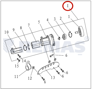 Balata Yuvası Komple 28mm PALMERA CG63 Yan Tip Tırpanlar
