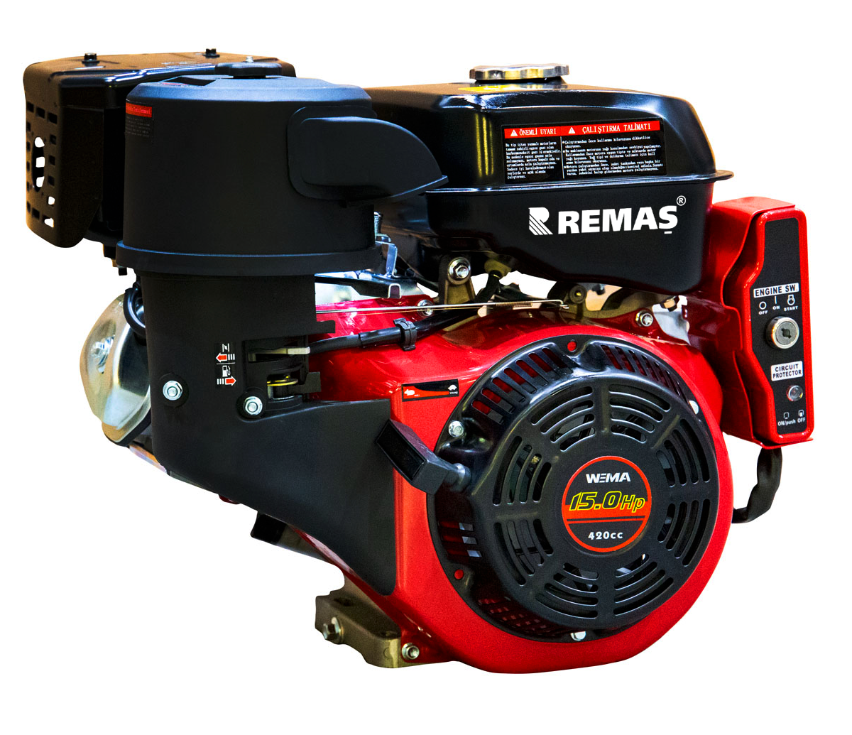 WEIMA WM190FE-2/P Marşlı 15HP Kamalı Tip Benzinli Motor