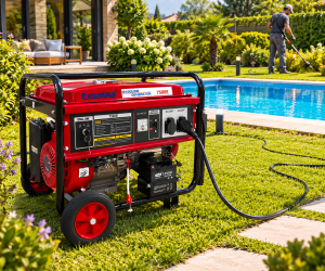 Remaş RM 7500 E Monofaze Marşlı 8 kVA Benzinli Jeneratör