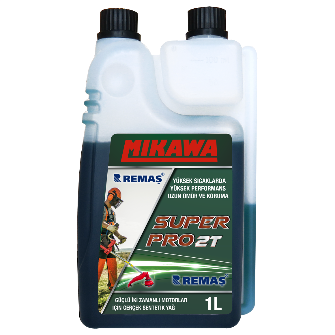 Mikawa Super Pro 2 Zamanlı 1 LT Motor Yağ Ölçekli 2T Dumansız
