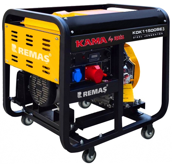 Kama KDK 11500 SE3 Trifaze Marşlı 11 kVA Dizel Jeneratör