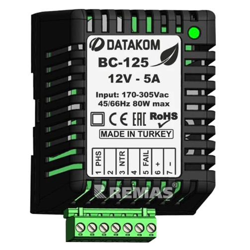 DATAKOM BC-125 GENSET AKÜ ŞARJ CİHAZI - 12 VOLT - 5 AMPER