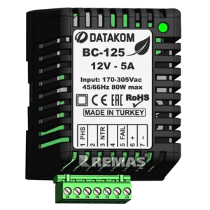 DATAKOM BC-125 GENSET AKÜ ŞARJ CİHAZI - 12 VOLT - 5 AMPER