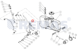 Yakıt Geri Dönüş Hortumu 3'lü T Tip ANTOR AD320 Dizel Motor
