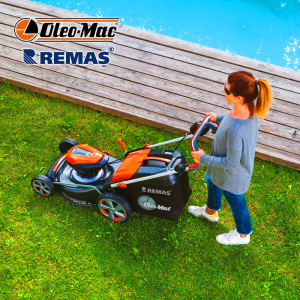 Oleo-Mac Gi 44 P İtmeli Şarjlı 5.0 Ah Akülü Çim Biçme Makinesi