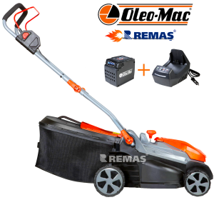 Oleo-Mac Gi 40 P İtmeli Şarjlı 5.0 Ah Akülü Çim Biçme Makinesi