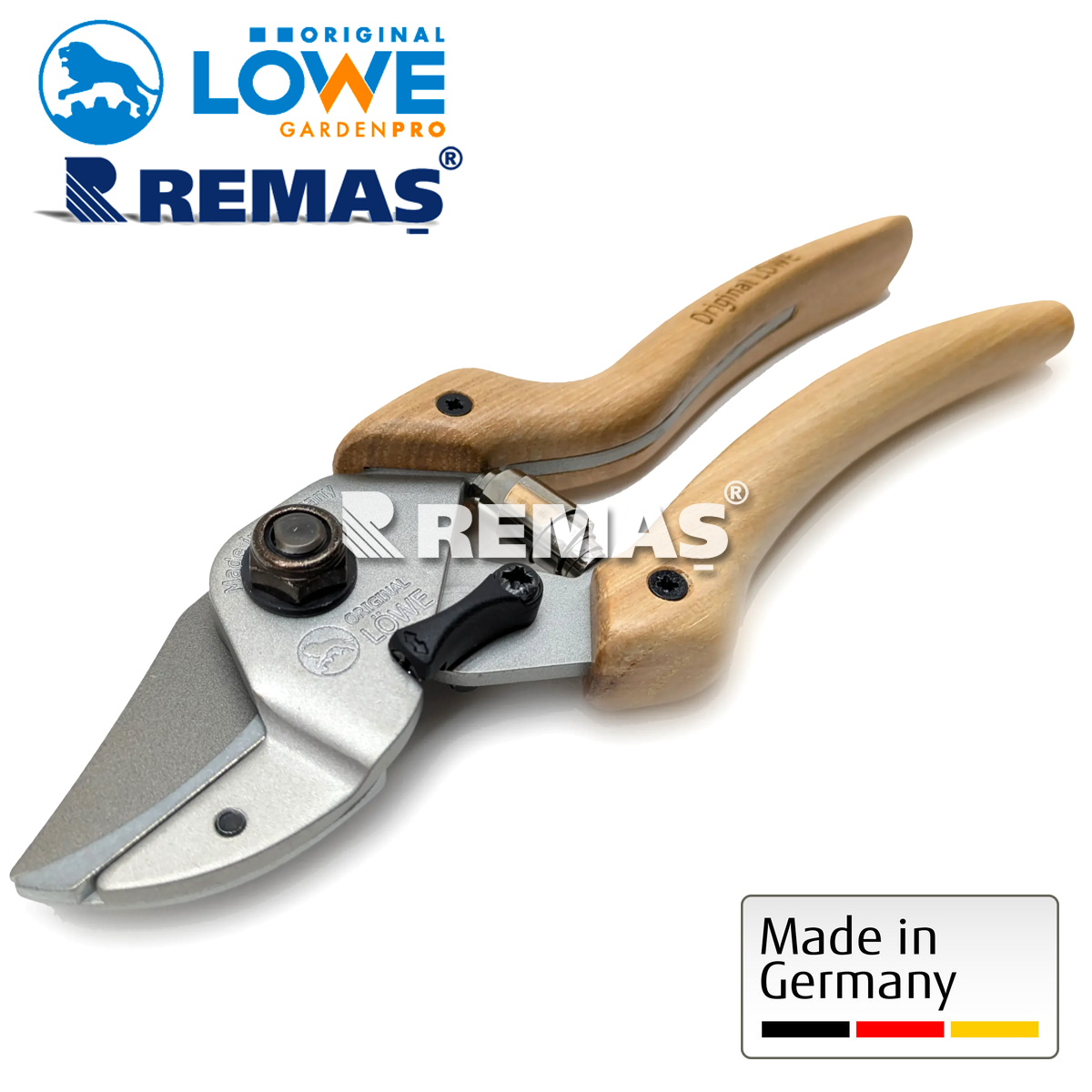 LÖWE 7 Anvil N7.107 Hybrid Ahşap Sap 22 mm Premium Budama Makası