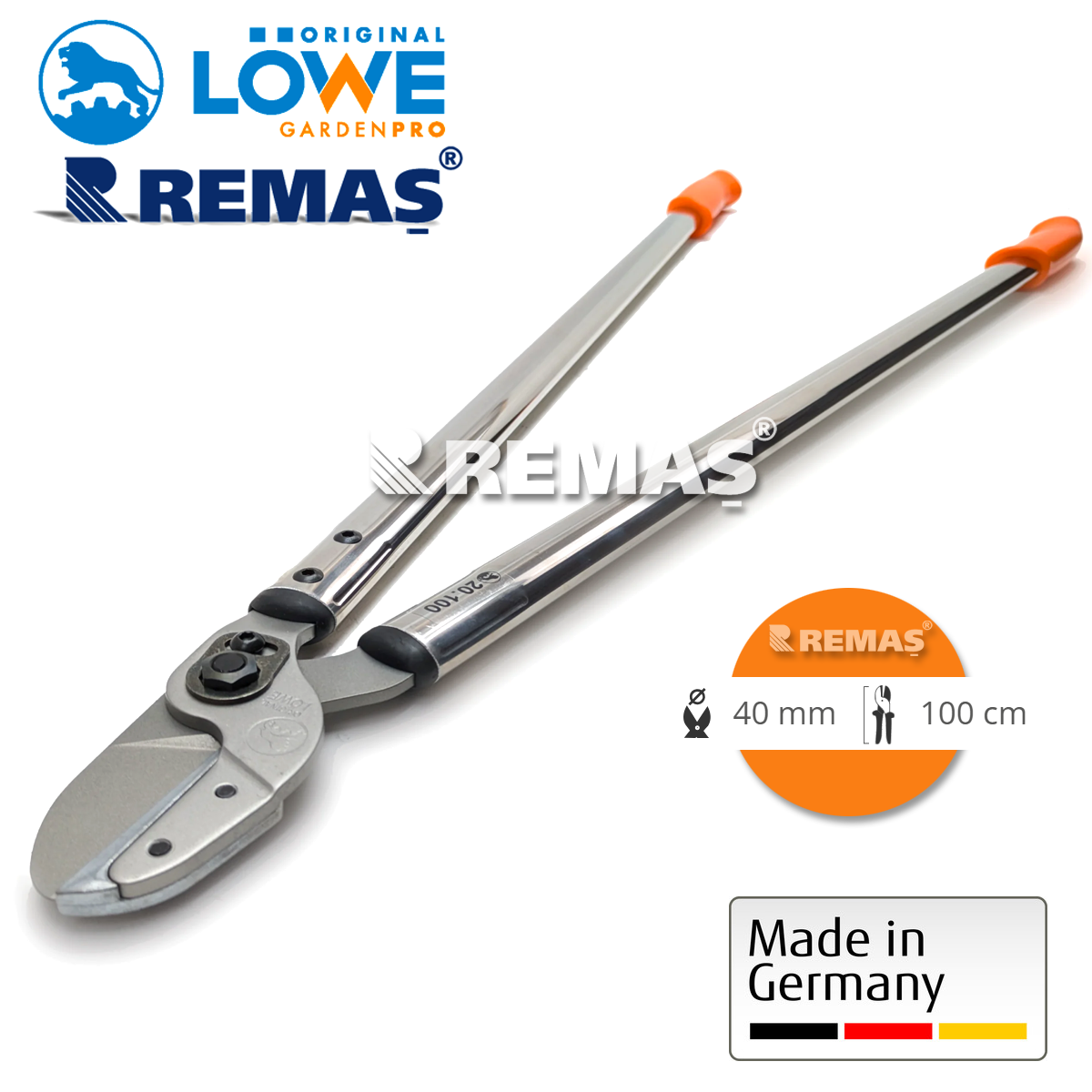 LÖWE 20 Anvil 20.100 Profesyonel 100 cm Kalın Dal Budama Makası