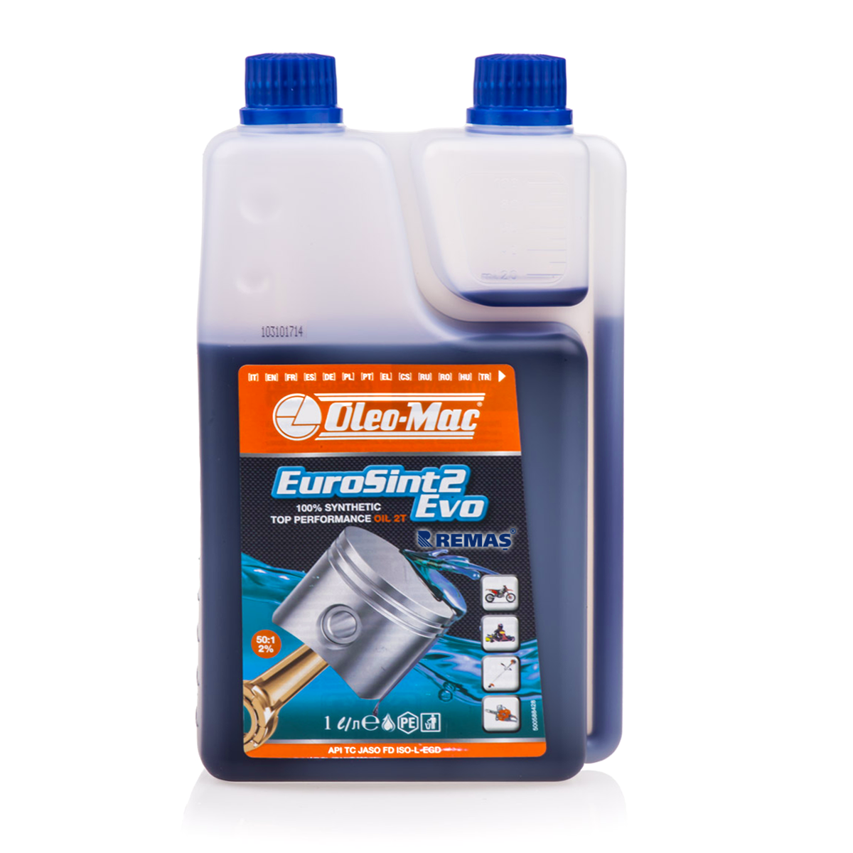 Oleo-Mac 2 Zamanlı EURO5 Motor Yağ Ölçekli 1 LT EUROSINT2