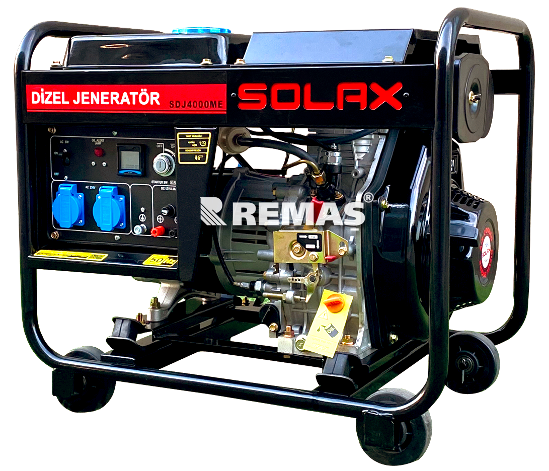 Solax SDJ 4000 ME Marşlı Monofaze 4 kVA Dizel Jeneratör