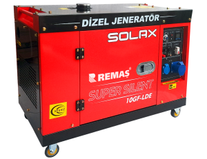 Solax 10GF-LDE Marşlı Monofaze 10 kVA Kabinli Dizel Jeneratör