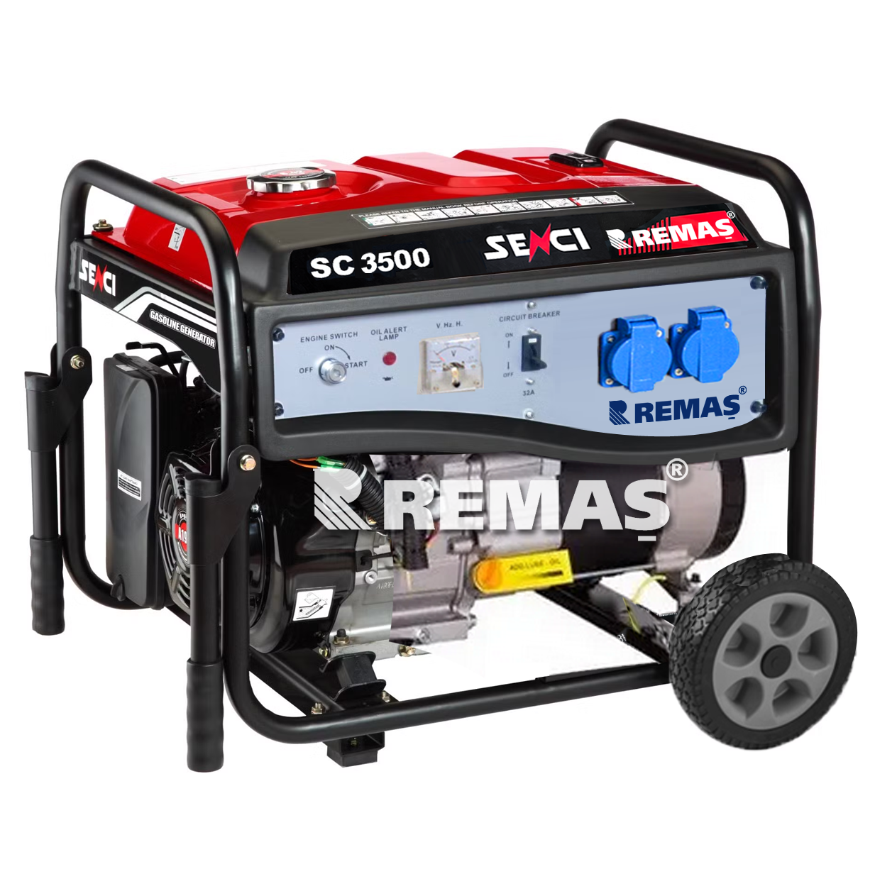 Senci SC 3500 İpli 3.5 kVA Monofaze Benzinli Jeneratör
