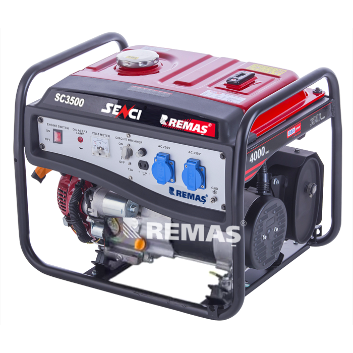 Senci SC 3500 İpli 3.5 kVA Monofaze Benzinli Jeneratör
