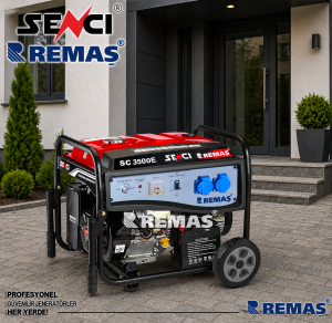 Senci SC 3500 E Monofaze 3.5 kVA Benzinli Jeneratör