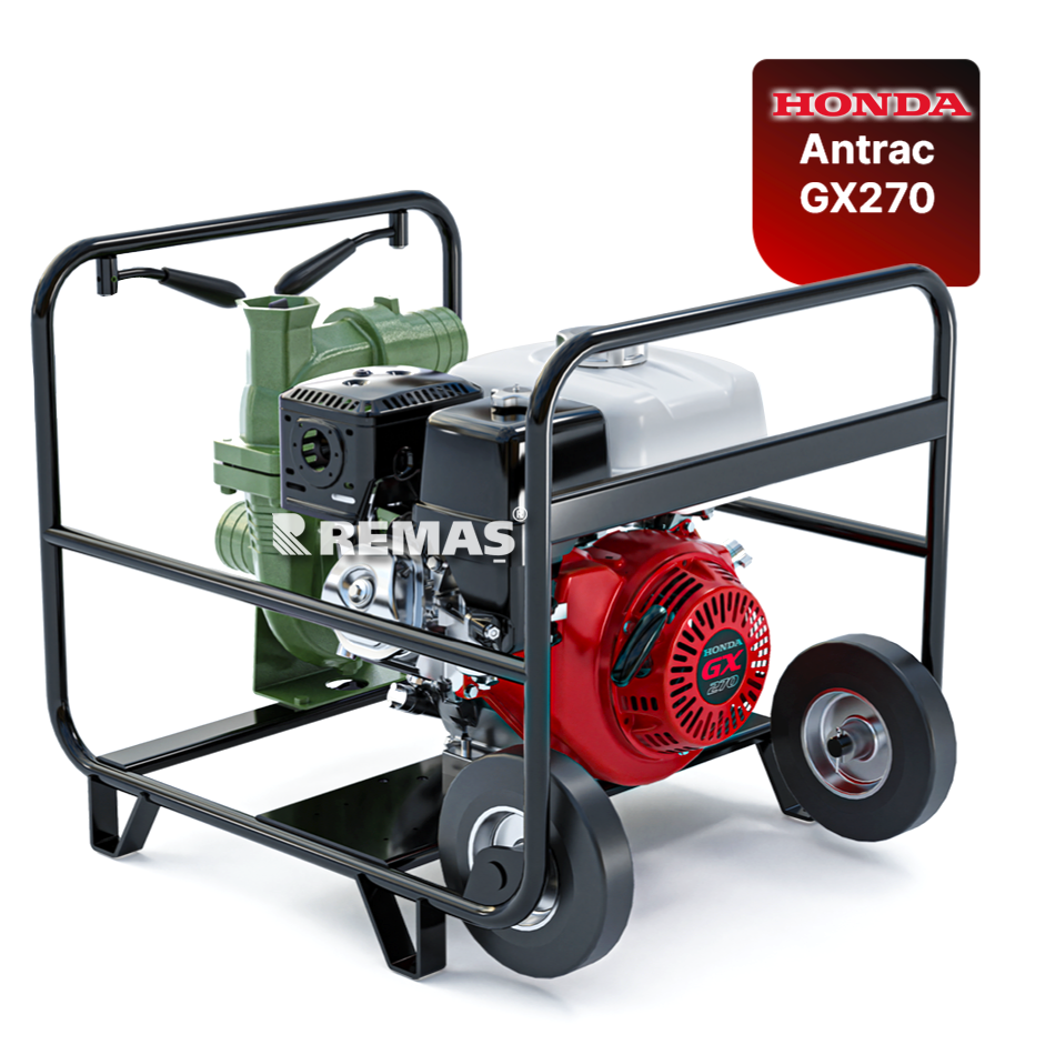 Antrac GX270 İpli 3'' inç Honda Motorlu Benzinli Motopomp Su Motoru