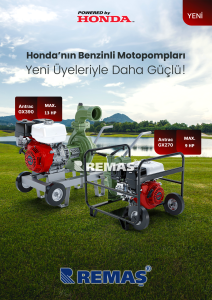 Antrac GX390 İpli 4'' inç Honda Motorlu Benzinli Motopomp Su Motoru
