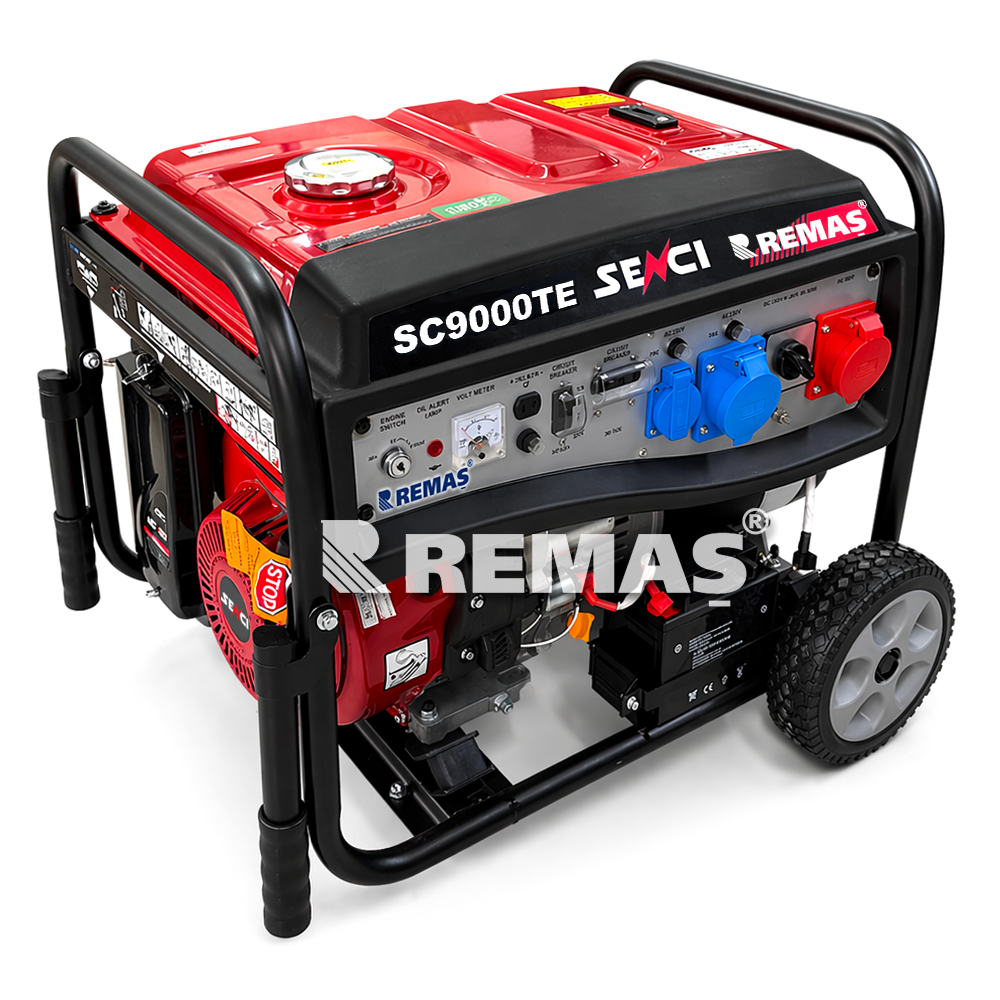 Senci SC 9000 TE Dual 9 kVA Monofaze - Trifaze Benzinli Jeneratör