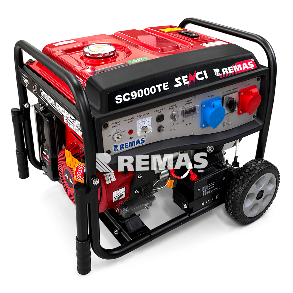 Senci SC 9000 TE Dual 9 kVA Monofaze - Trifaze Benzinli Jeneratör