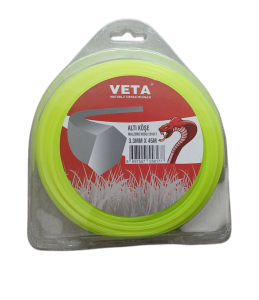 Misina 3.3 mm 45 metre Sarı Renk 6 Köşe VETA